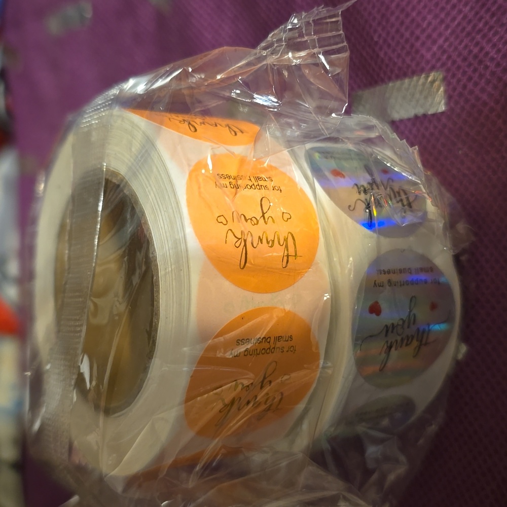 1000 Thankyou stickers